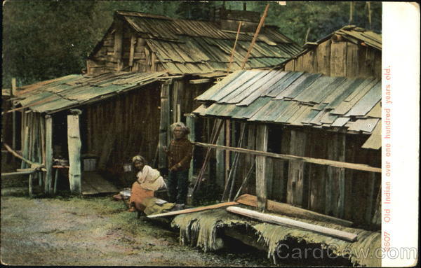 Old Indian Over One Hundred Years Old Native Americana