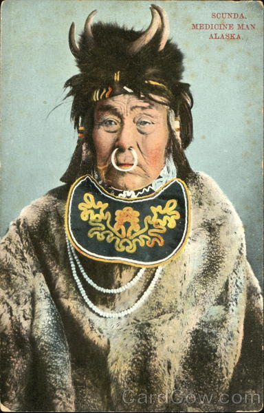 Scunda Medicine Man Alaska Native Americana