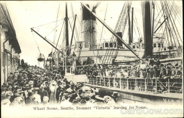 Wharf Scene Seattle Washington