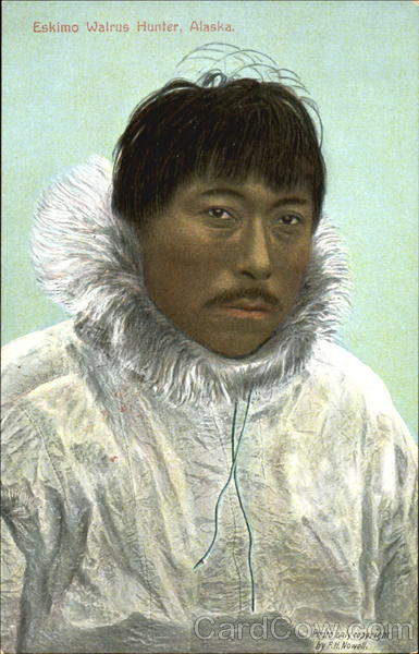 Eskimo Walrus Hunter Alaska 1909 Alaska Yukon-Pacific Exposition
