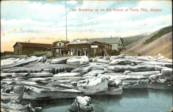 Ice Breaking Up On The Yukon At Forty Mile Alaska 1909 Alaska Yukon-Pacific Exposition