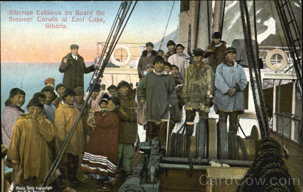 Siberian Eskimos On Board The Steamer Corwin, East Cape
