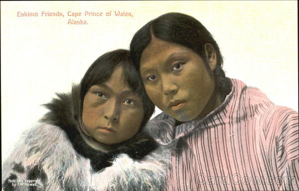 Eskimo Friends Cape Prince Of Wales Alaska