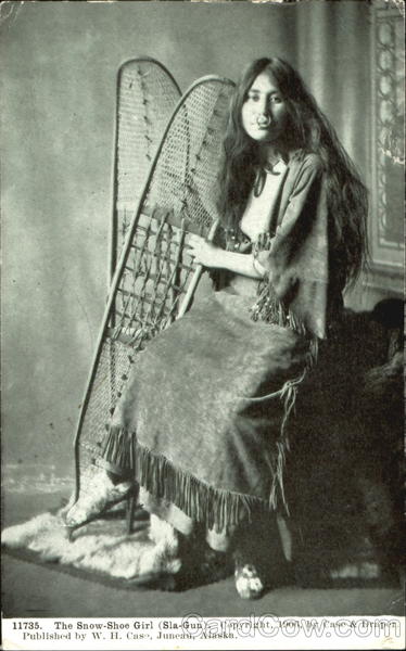 The Snow-Shoe Girl Alaska Native Americana