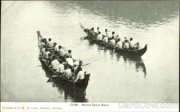 Native Canoe Race Alaska Native Americana