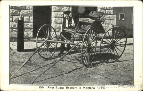 First Buggy Brought To Montana