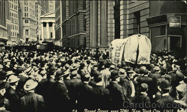 Broad Street Near Wall New York City