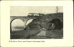East River Drive And Tunnel, Fairmount Park Postcard