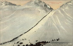 Over Chilkoot Pass During The Gold Rush In Alaska Postcard Postcard