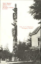 Chief Shakes Eldest Son's Totem Wrangell, AK Postcard Postcard