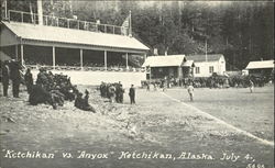 Ketchikan Vs. Anyox Alaska Postcard Postcard