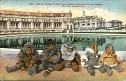 Eskimo Babies At The Fair Postcard