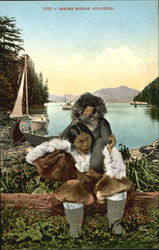 Eskimo Woman And Child Postcard