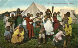 Eskimo Mickaninnies On Parade Postcard