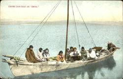 Eskimo Skin Boat Or Omiak Postcard