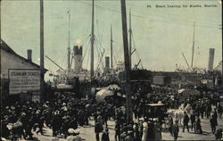 Boats Leaving For Alaska Postcard