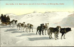 Bob Griffis U. S. Mail Carrier Nome, AK Postcard Postcard