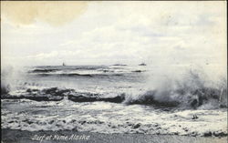 Surf At Nome Alaska Postcard Postcard