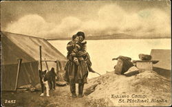 Eskimo Camp Postcard
