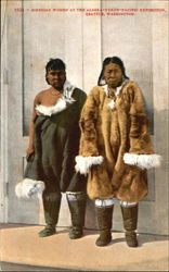 Siberian Women At The Alaska Seattle, WA Postcard Postcard
