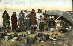 Eskimo Camp Nome Beach, AK Postcard Postcard