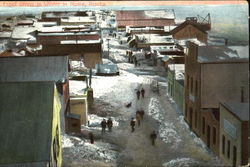 Front Street In Winter In Nome Postcard