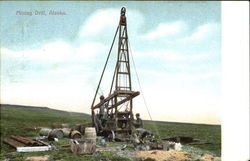 Mining Drill Alaska Postcard Postcard