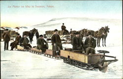 Ice Motor On Way To Dawson Yukon Canada Yukon Territory Postcard Postcard