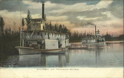 Sunset On Tanana River Postcard