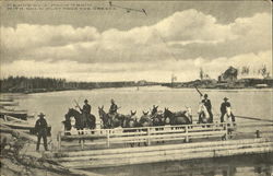 Kennedy's Pack Train With Gold Dust From The Creeks Postcard