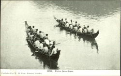 Native Canoe Race Postcard