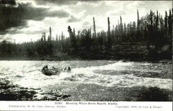 Shooting White Horse Rapids Scenic, AK Postcard Postcard