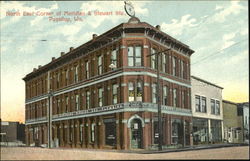 North East Corner Of Meridian & Stewart Sts Puyallup, WA Postcard Postcard