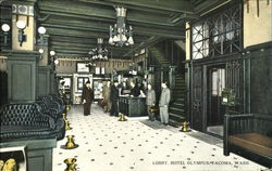 Hotel Olympus Lobby Postcard