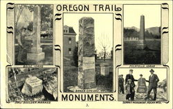 Oregon Trail Monuments Postcard