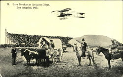 Ezra Meeker At Aviation Meet Postcard