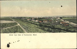 Bird's Eye View Of Kennewick Washington Postcard Postcard