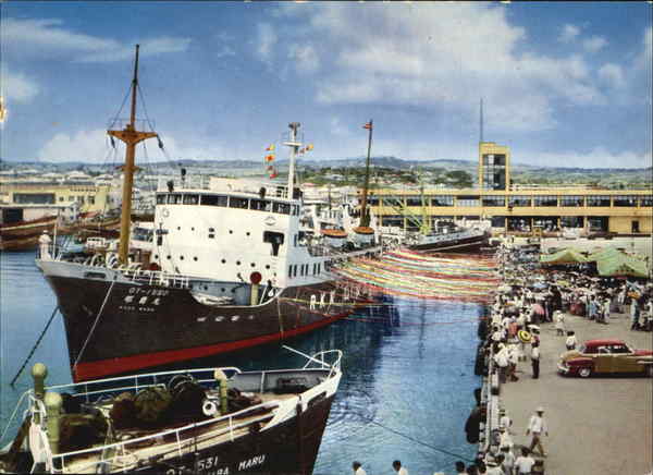 Entrance To Okmawa Tomart port Japan