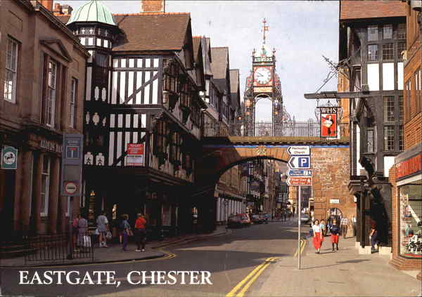 Eastgate From Foregate Street Chester England Cheshire