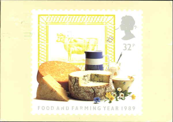 Food And Farming England Stamp Postcards