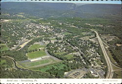 Aerial View Of Stroudsburg Pennsylvania Postcard Postcard