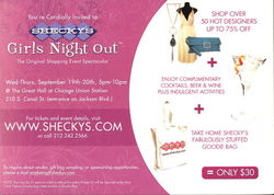 Shecky's Girls Night Out Modern (1970's to Present) Postcard Postcard