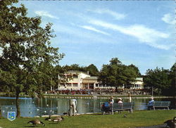Vita Bandet Vid Stora Dammen Postcard