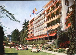 Carlton-Hotel Tivoli, Tivoli Lucerne, Switzerland Postcard Postcard