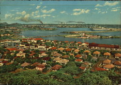 View On Harbour With Shell - Oil Refinery Curacao Caribbean Islands Postcard Postcard