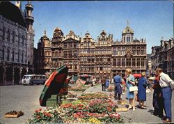 Brussels : Town Square Postcard