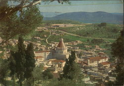 Nazareth Partial View With The New Church Of Annunciation Postcard