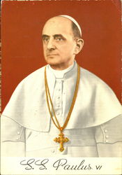 S. S. Paulus Vi Religious Postcard Postcard