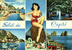 Saluti Da Capri Postcard