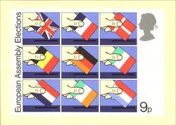 Direct Elections To The European Assembly England Postcard Postcard